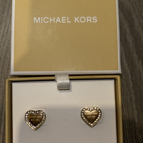 Michael Kors Heart Earrings - Picture 2 of 3